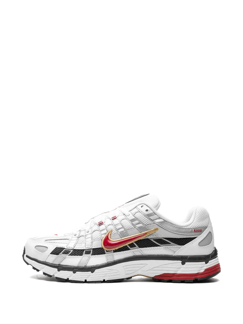 Nike P-6000 Platinum/Varsity Red Sneakers