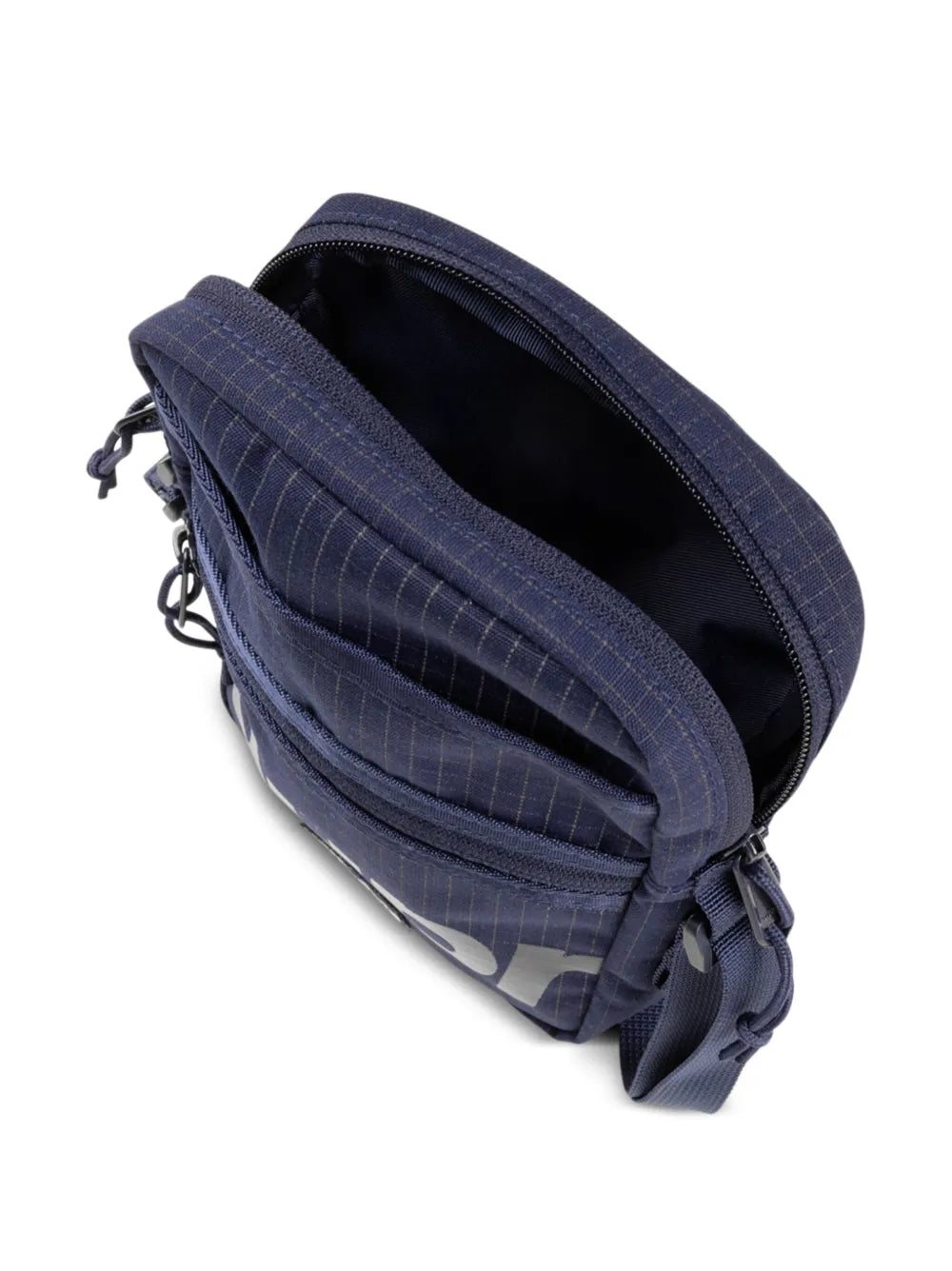 Supremelogo-print grid-pattern shoulder bag