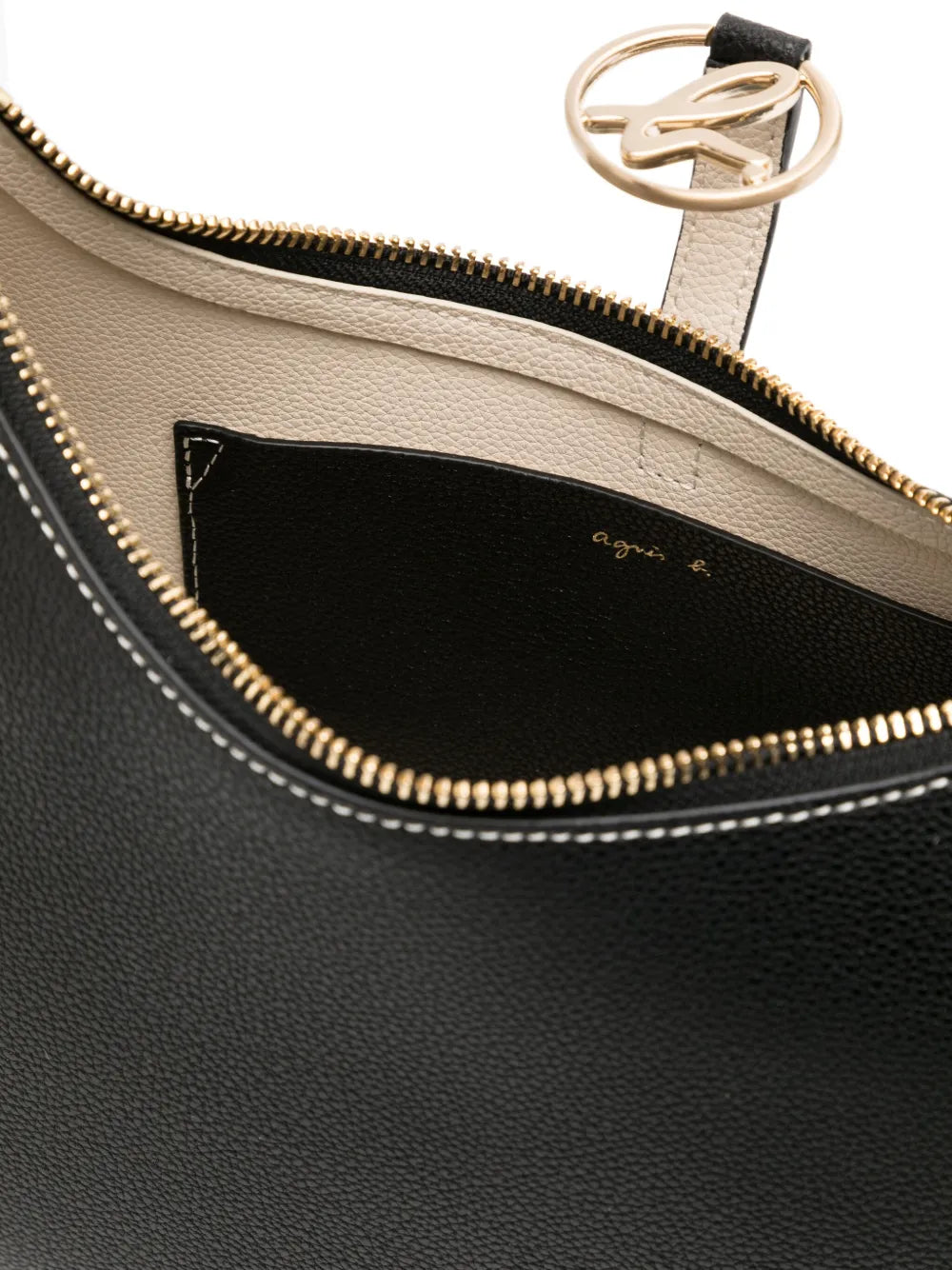agn b. leather shoulder bag