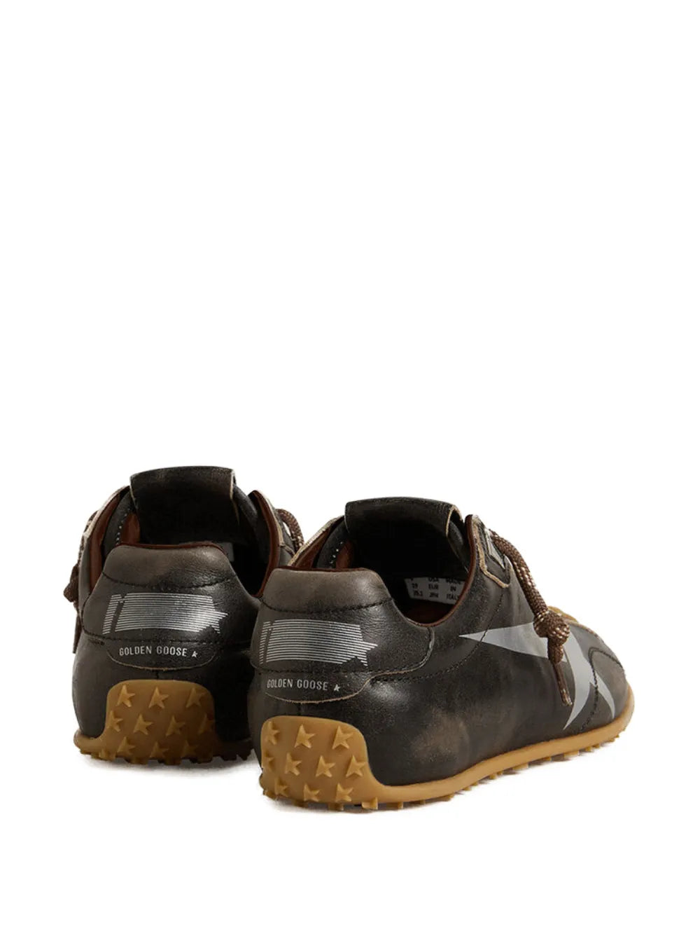 Golden Goose Marathon Speed Leather Logo-Printed