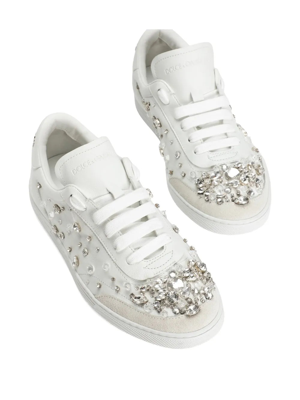 Dolce & Gabbana Crystal-Embellished Leather