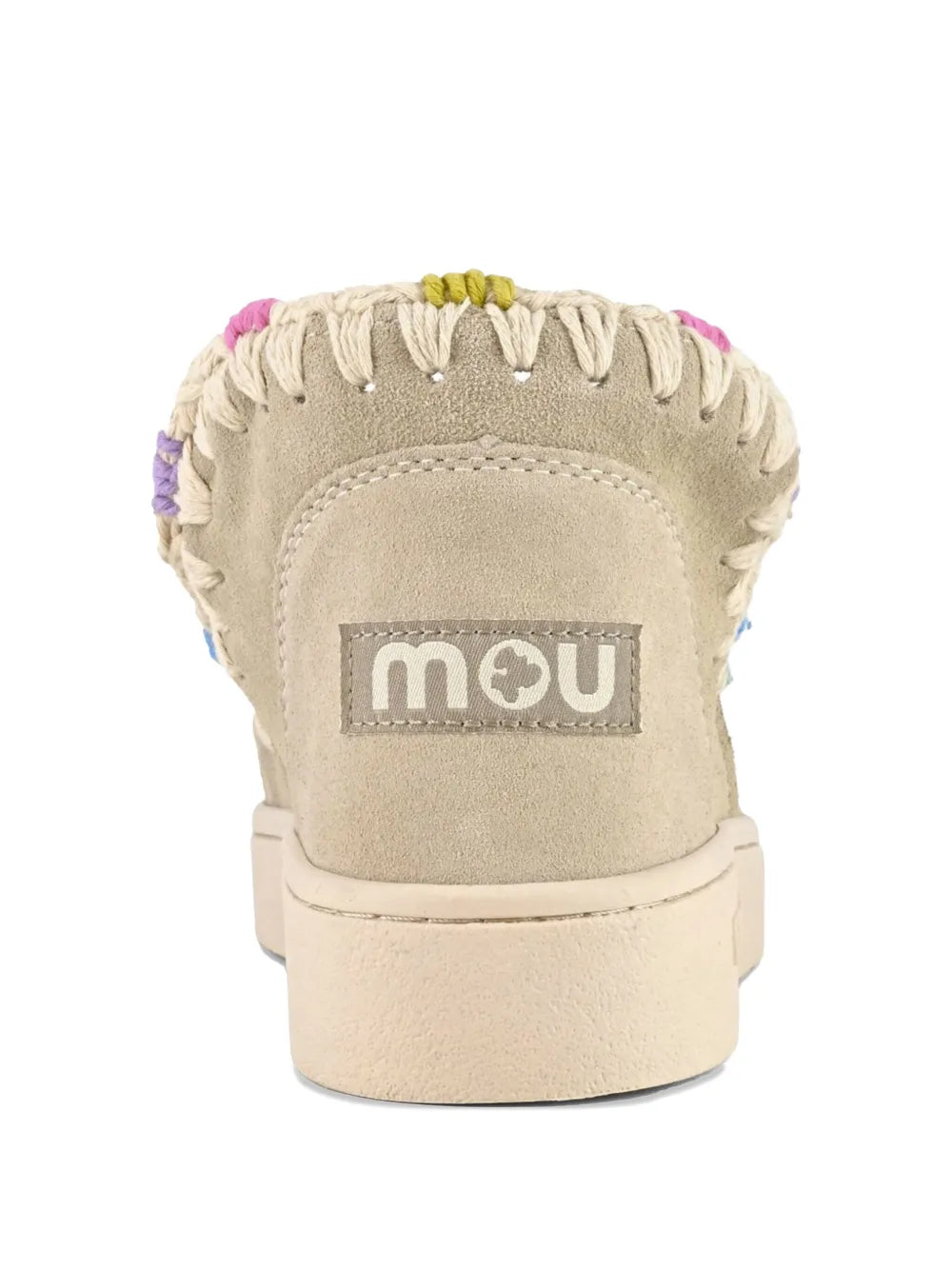 Mou Eskimo Crochet-Detail Suede Shoes