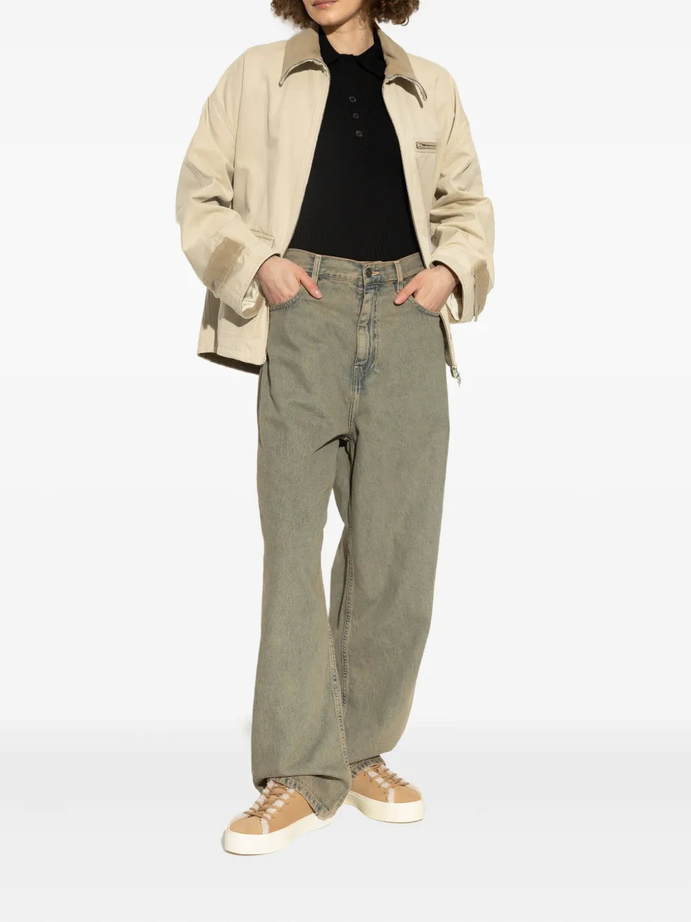 Inuikii Shearling-Trimmed Suede