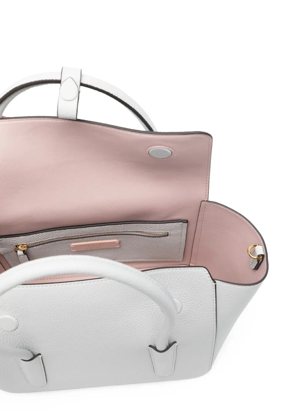 Coccinellechain-detail leather tote bag