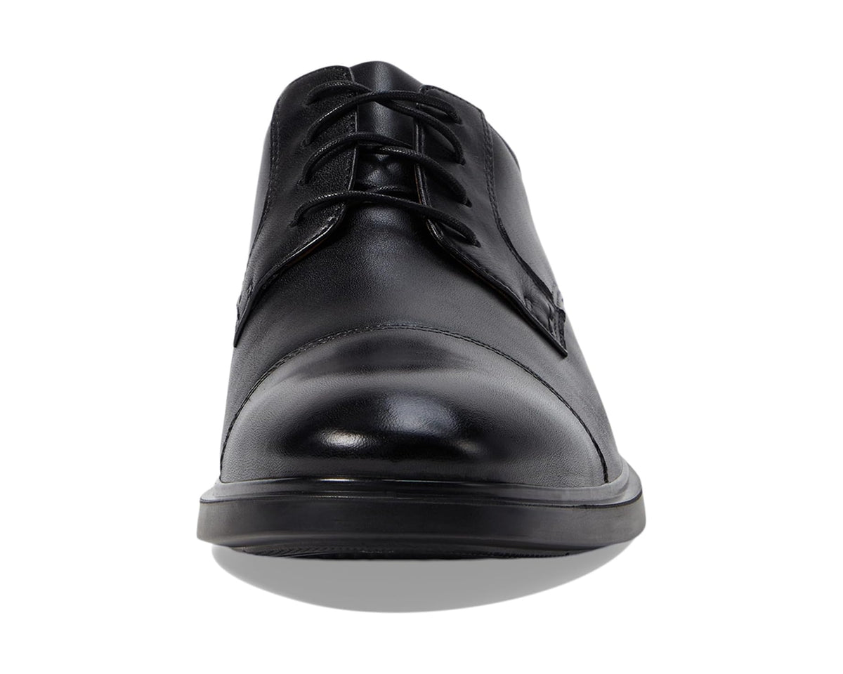 Men's Florsheim Forecast Waterproof Cap Toe Oxford Black Smooth