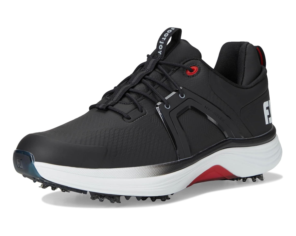Men's FootJoy HyperFlex Golf Shoes Black/White/Red