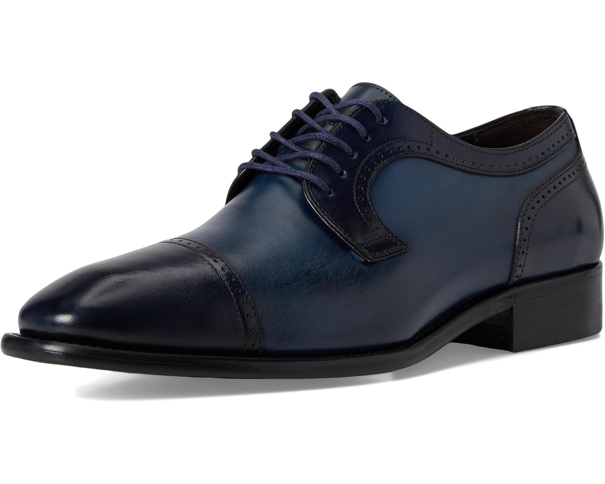 Men's Johnston & Murphy Collection Cormac Cap Toe Navy Italian Calfskin