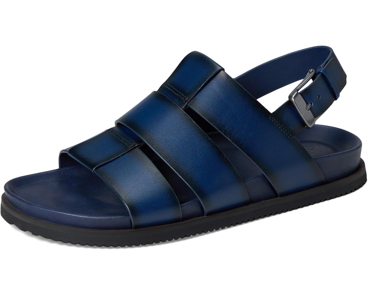 Men's Allen Edmonds Damien Fisherman Sandals Navy Leather