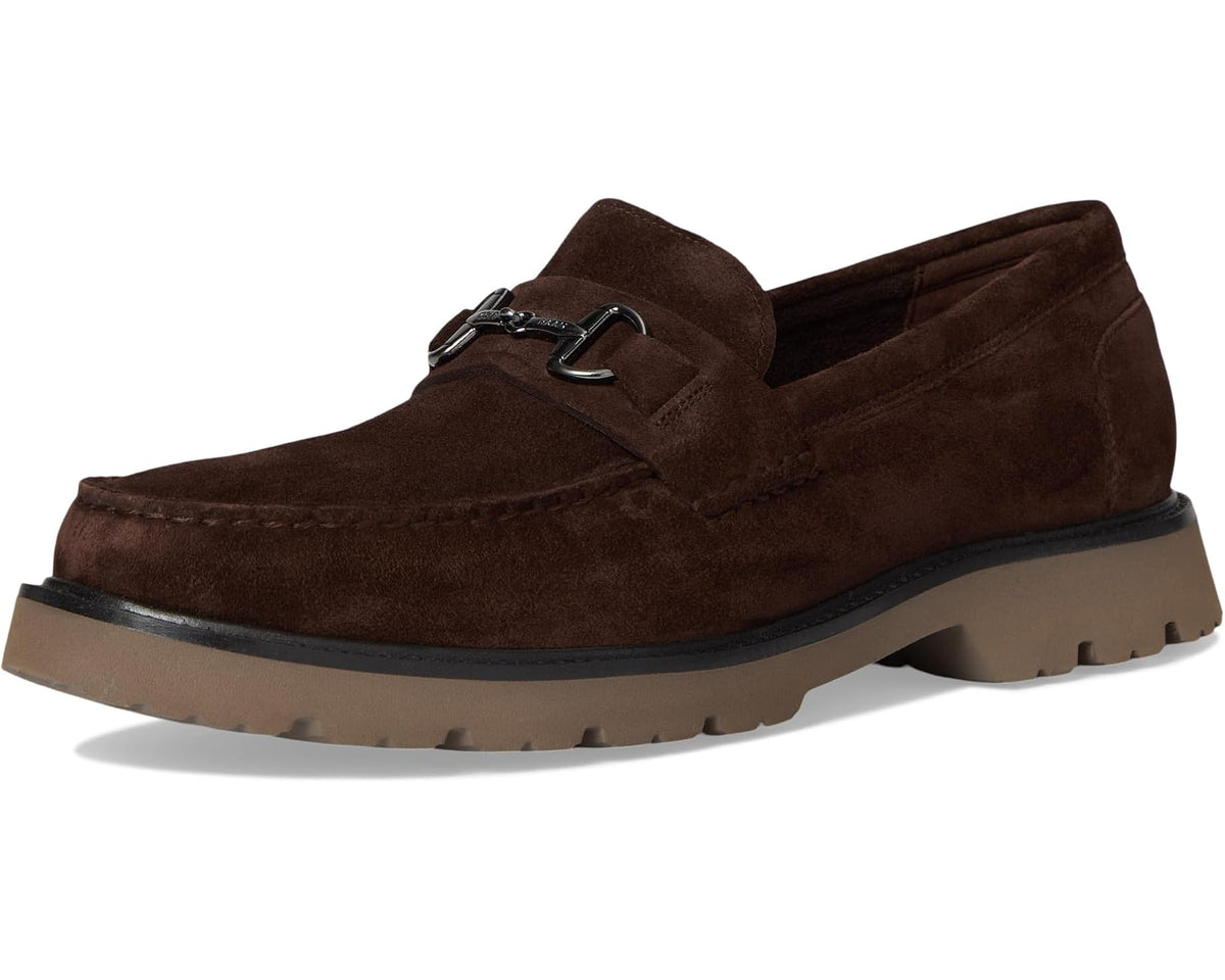 Men's Cole Haan American Classics Bit Loafers Dark Chocolate Suede/Truffle