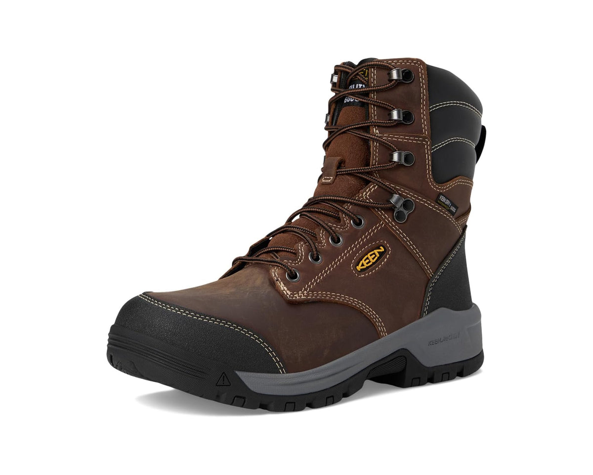 Men's KEEN Utility Evanston 8 Soft Toe Waterproof Insulated 600G Bison/Black