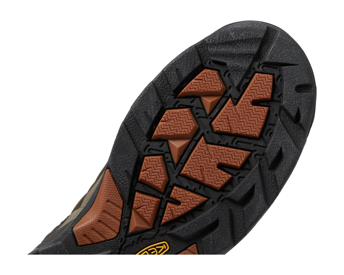 Men's KEEN Utility Detroit XT Mid Soft Toe Waterproof Black Olive/Leather Brown