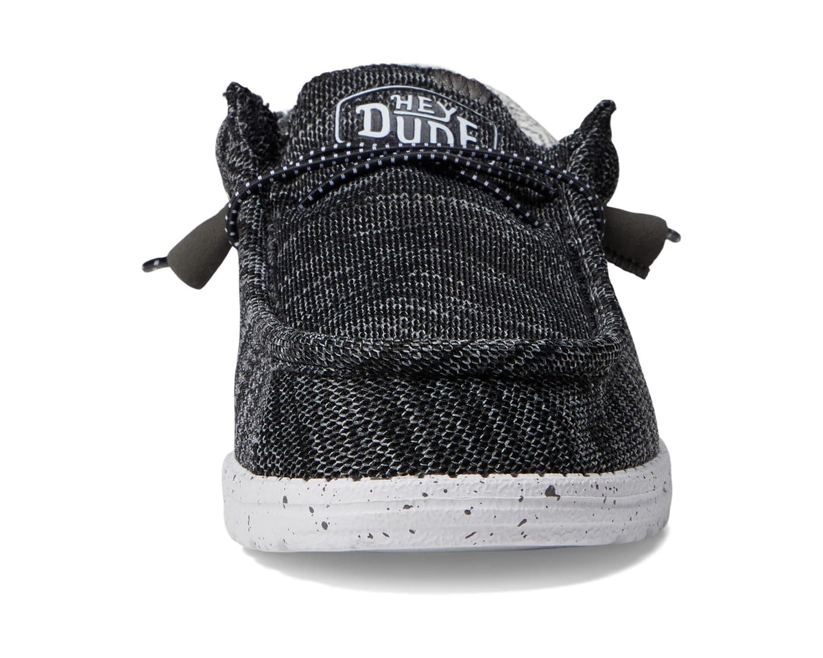 Men's Hey Dude Wally Stretch Mix Slip-On Casual Shoes Meteorite