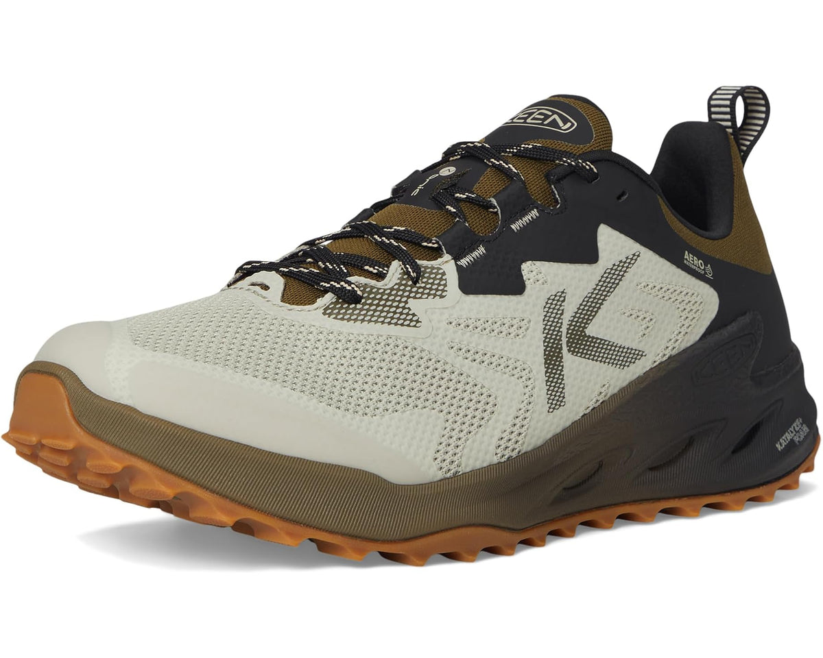 Men's KEEN Zionic NXT Waterproof Hiking Shoes Abbey Stone/Dark Olive