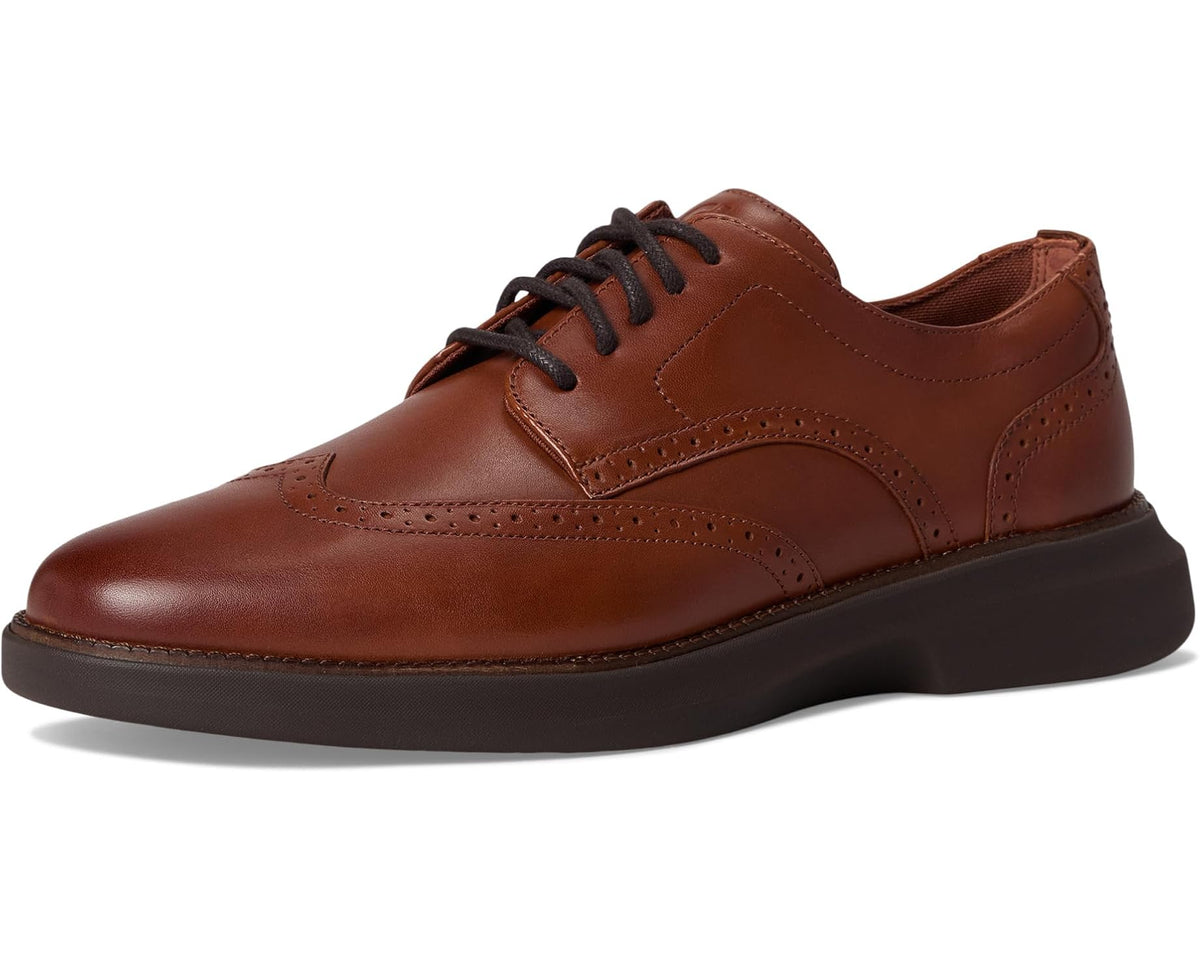 Men's Cole Haan Grand Shadowlite Wingtip Oxfords British Tan/Java