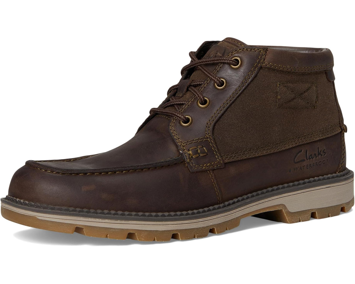 Men's Clarks Maplewalk Moc Brown Leather