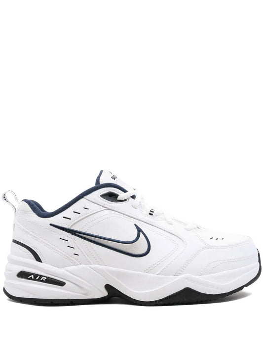 Nike Air Monarch Iv (4E) Whitw/Metallic Silver Sneakers