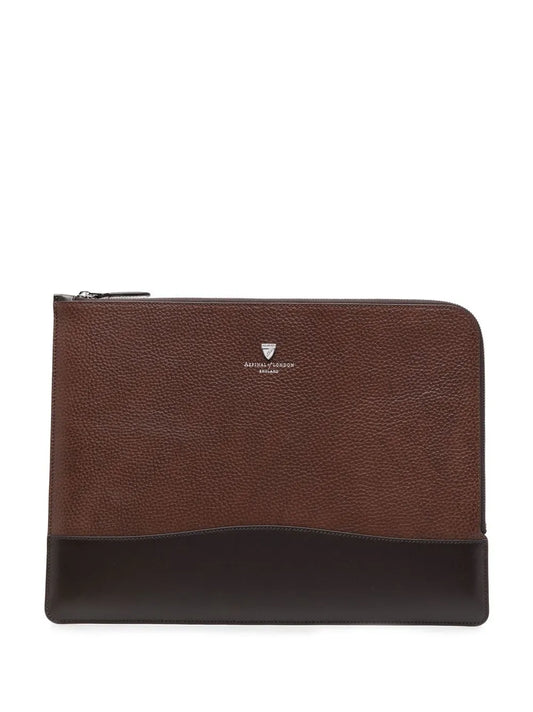 Aspinal Of LondonCity leather laptop bag