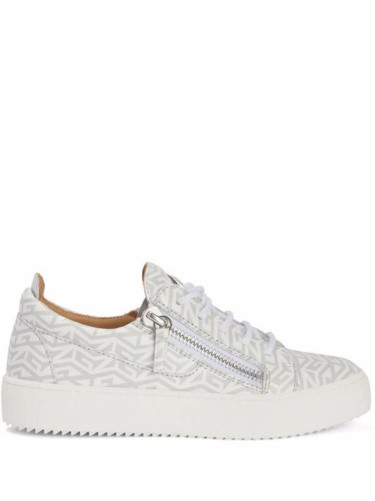 Giuseppe Zanotti Gail Monogram-Print Low-Top