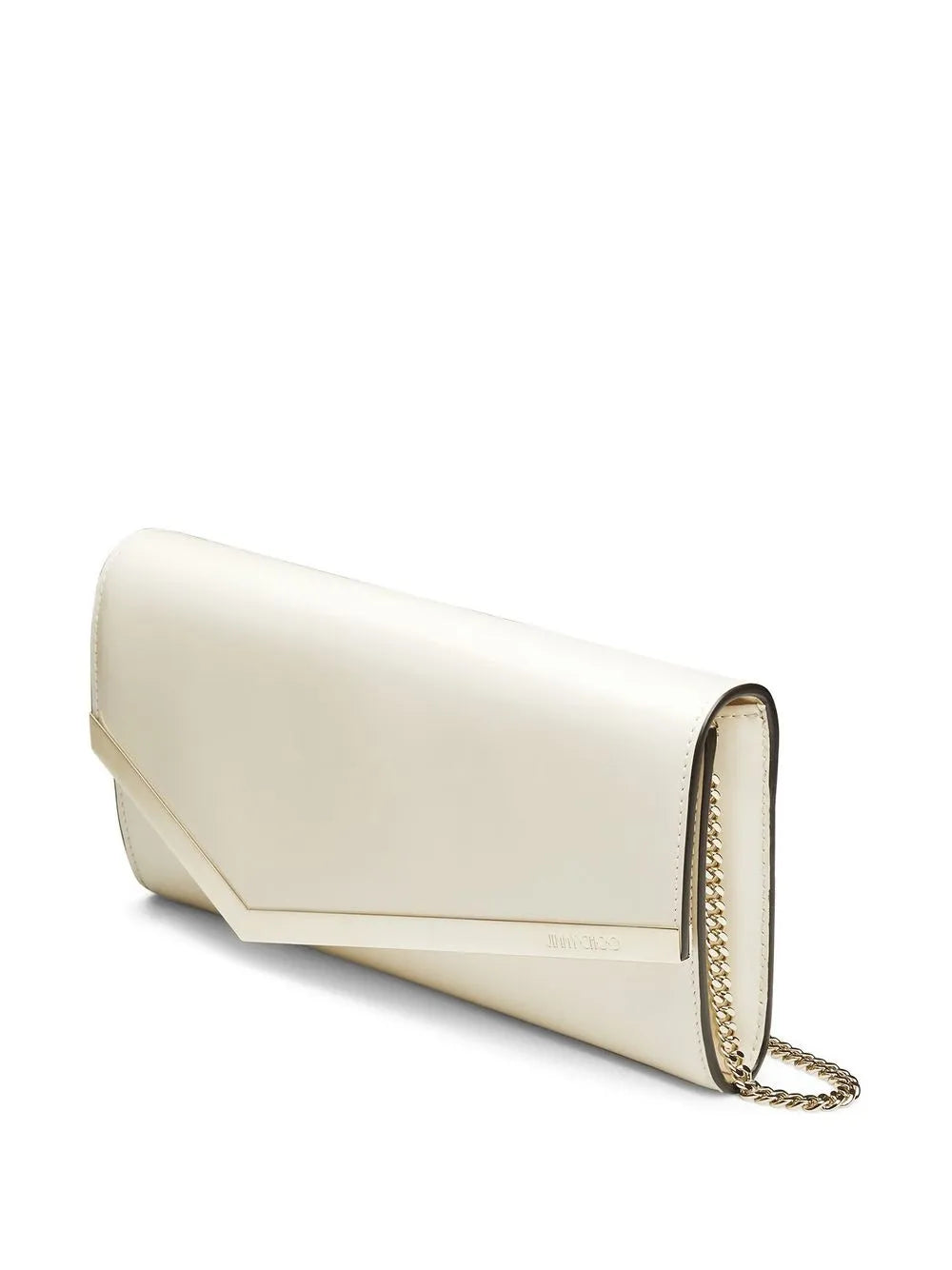 Jimmy ChooEmmie leather clutch bag