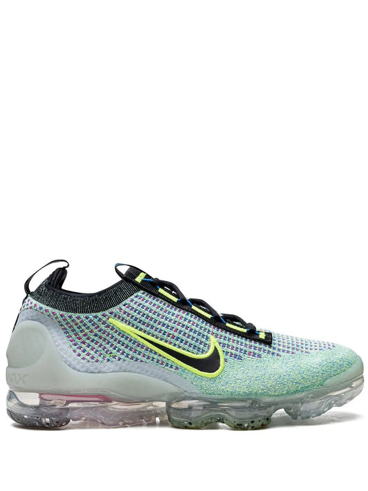 Nike Air Vapormax Flyknit 2021 Volt/Black-Photo Blue-Metallic Sneakers