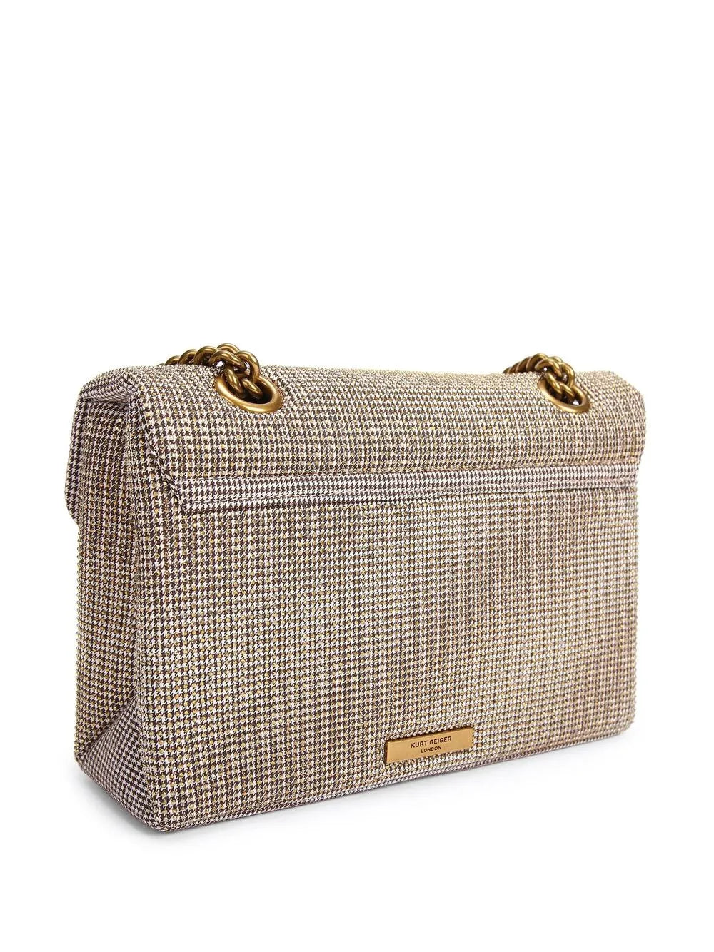 Kurt Geiger LondonMini Kensington houndstooth tote bag