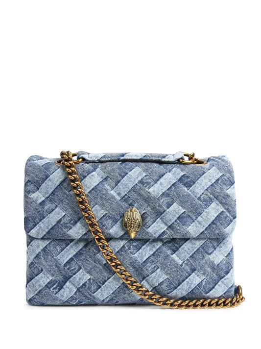 Kurt Geiger Londonlarge Kensington Soft denim shoulder bag