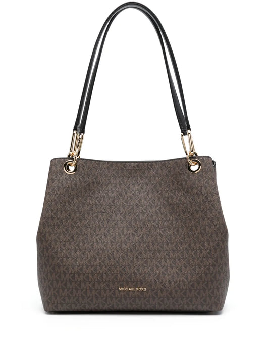 Michael Korsmonogrammed leather tote bag