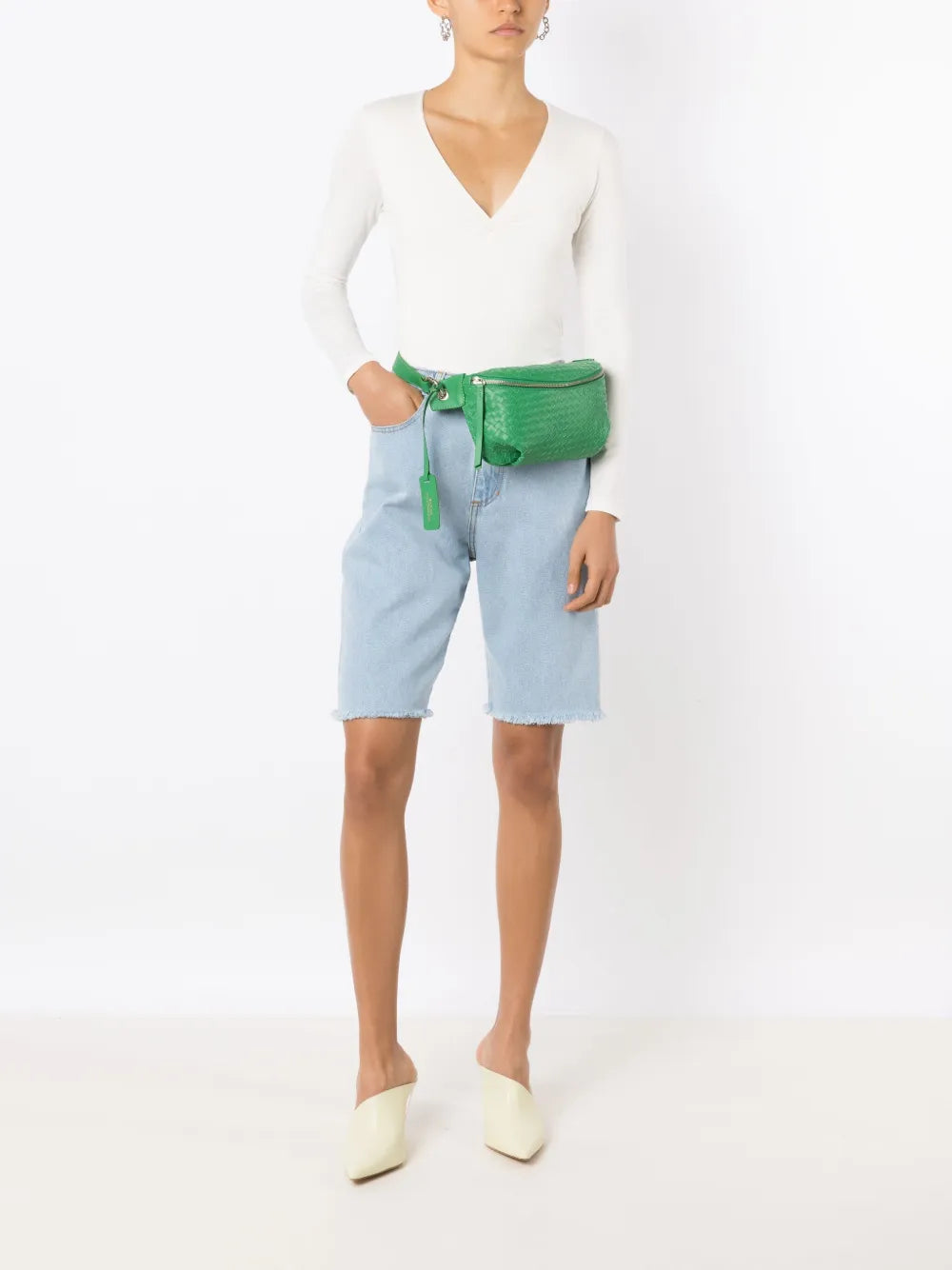 Sarah ChofakianOrsay interwoven leather belt bag