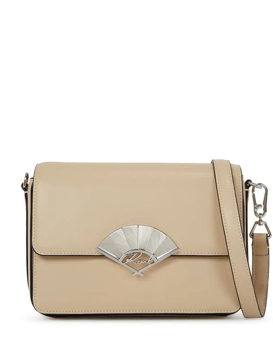 Karl LagerfeldSignature Fan leather crossbody bag