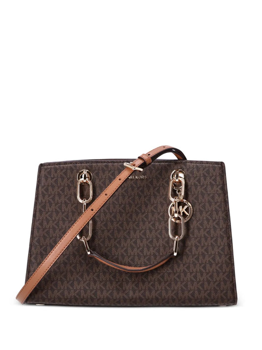 Michael Korsmonogram pattern chain two-way tote bag