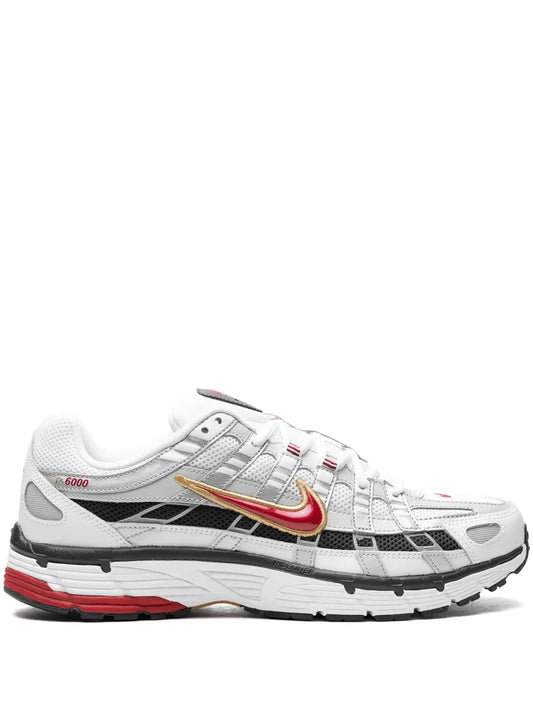 Nike P-6000 Platinum/Varsity Red Sneakers