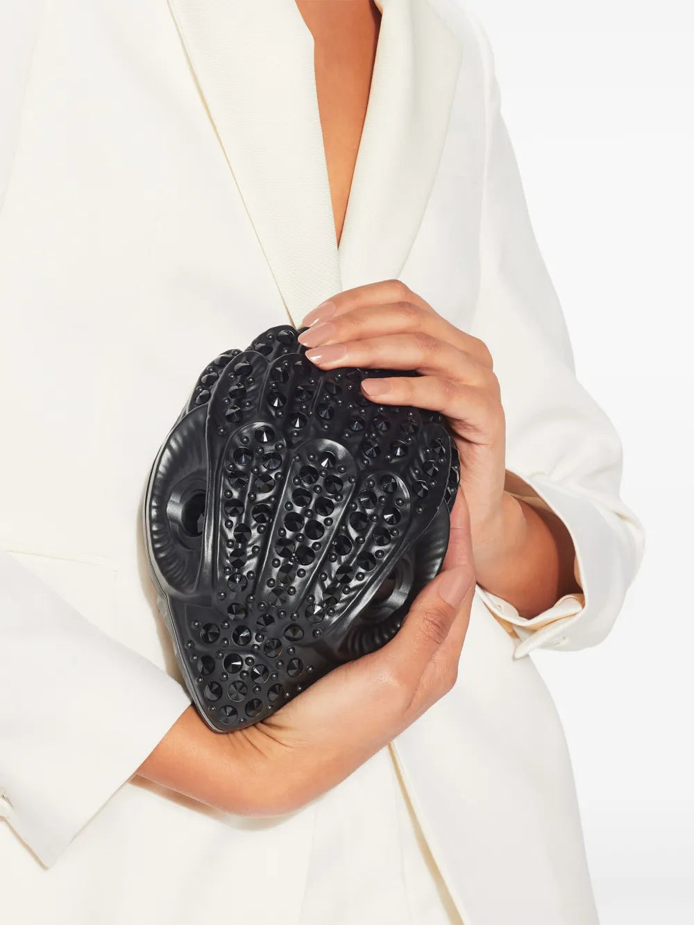 Kurt Geiger LondonEagle crystal-embellished clutch bag
