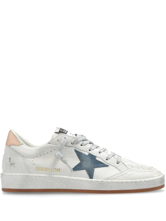 Golden Goose Ball Star Distressed Leather