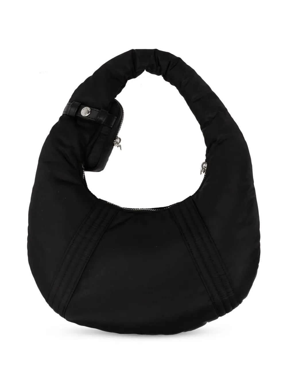 Kenzologo-appliquribbed-detail shoulder bag
