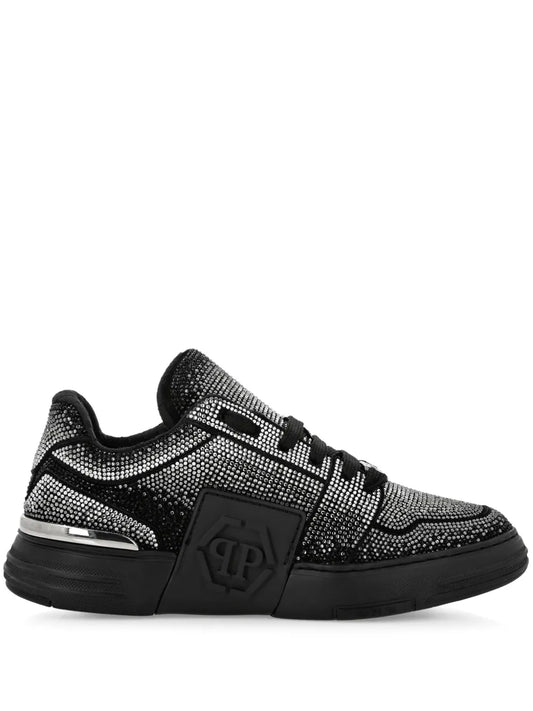 Philipp Plein Strass Hexagon Suede
