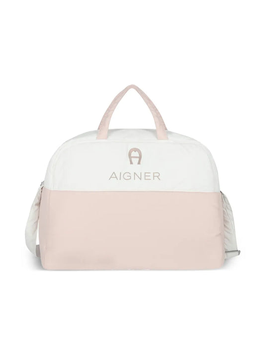 Aigner Kidslogo-embroidered diaper bag