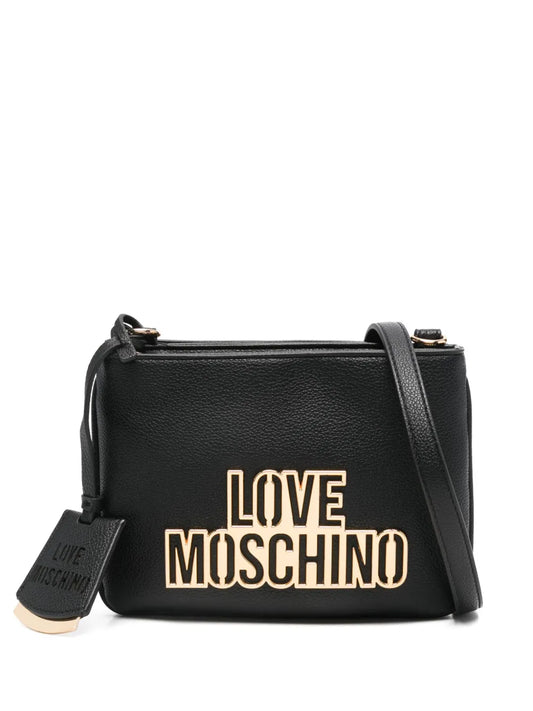 Love Moschinologo lettering crossbody bag