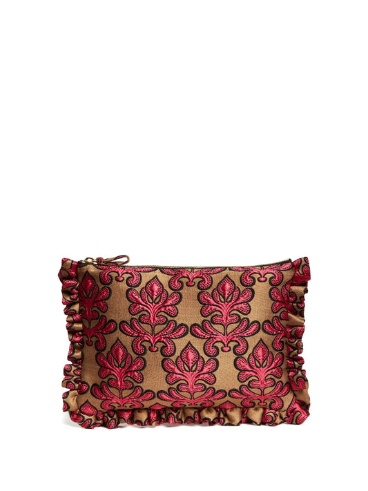 La DoubleJjacquard clutch bag