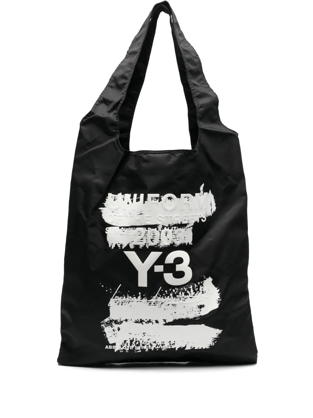 Y-3logo-print tote bag