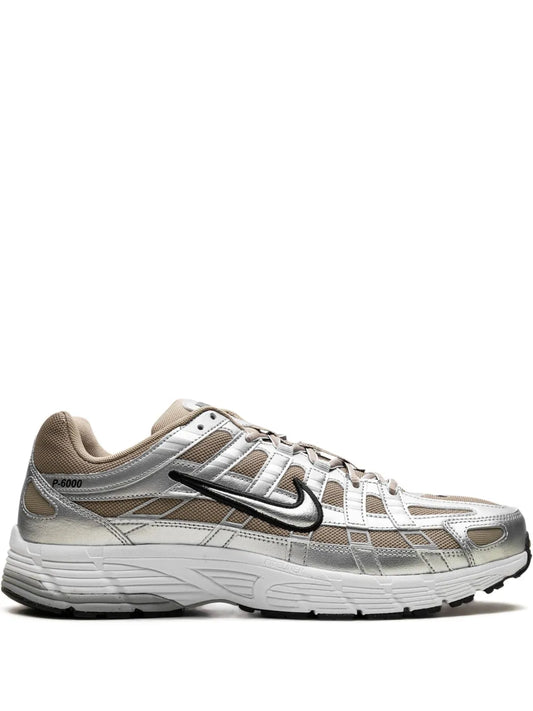 Nike P-6000 Khaki Metallic Silver Sneakers