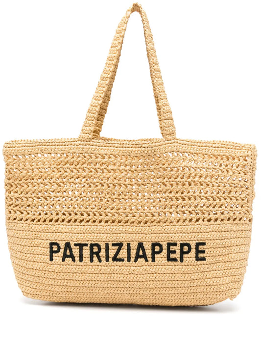 Patrizia Pepelogo-embroidered tote bag