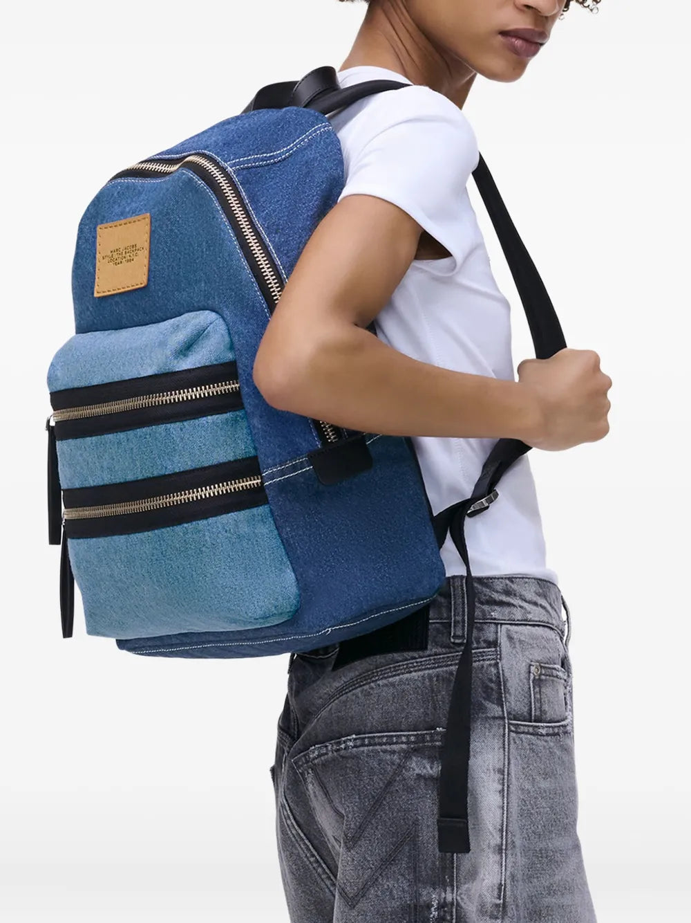 Marc Jacobslarge The Colourblock Denim backpack