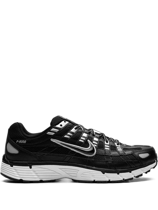 Nike P-6000 Black/White/Metallic Silver Sneakers