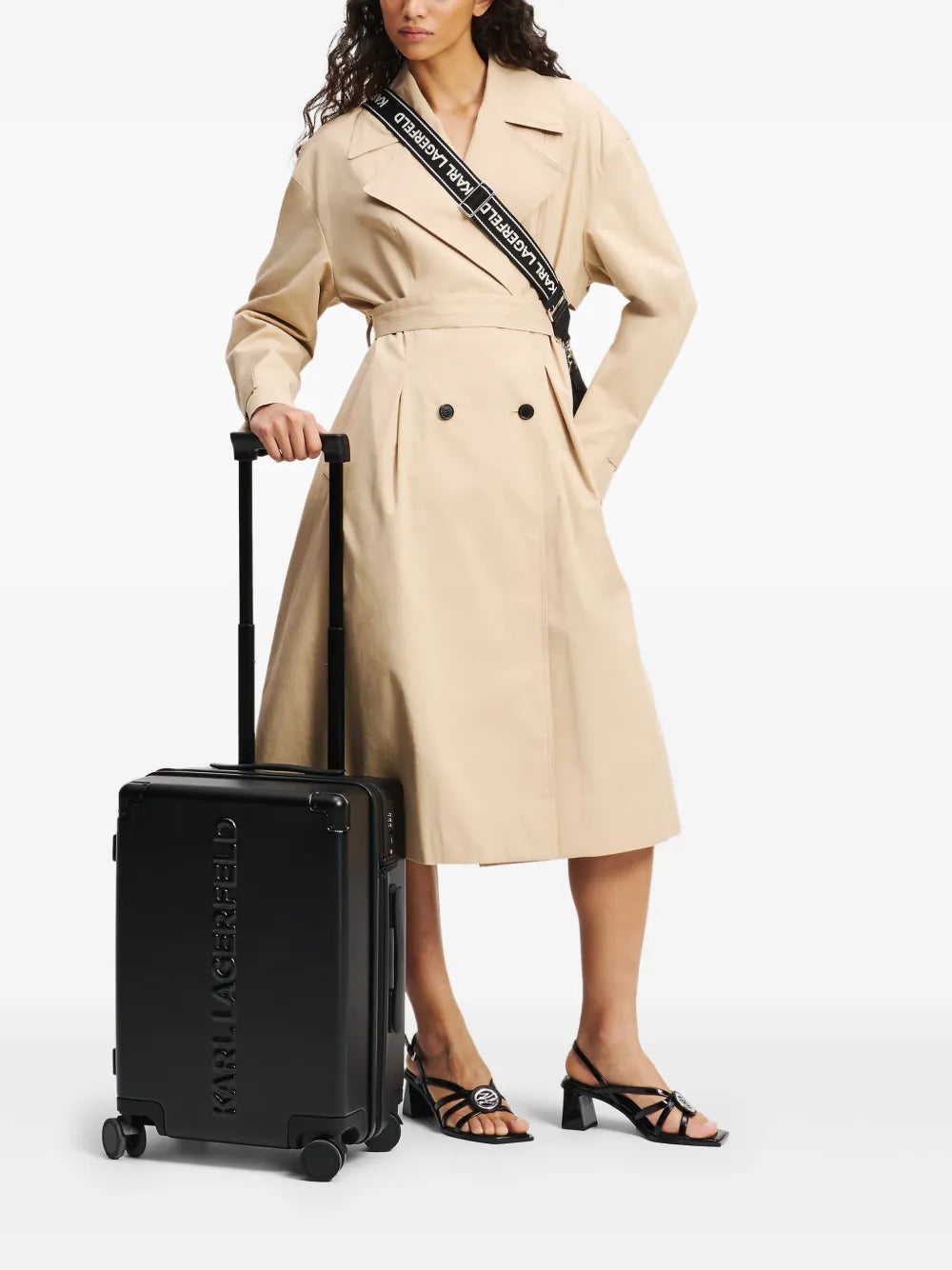 Karl Lagerfeldhard-shell cabin suitcase