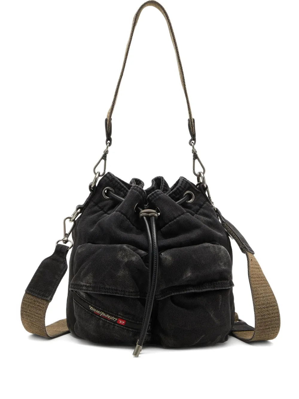 Dieseldrawstring pocket shoulder bag