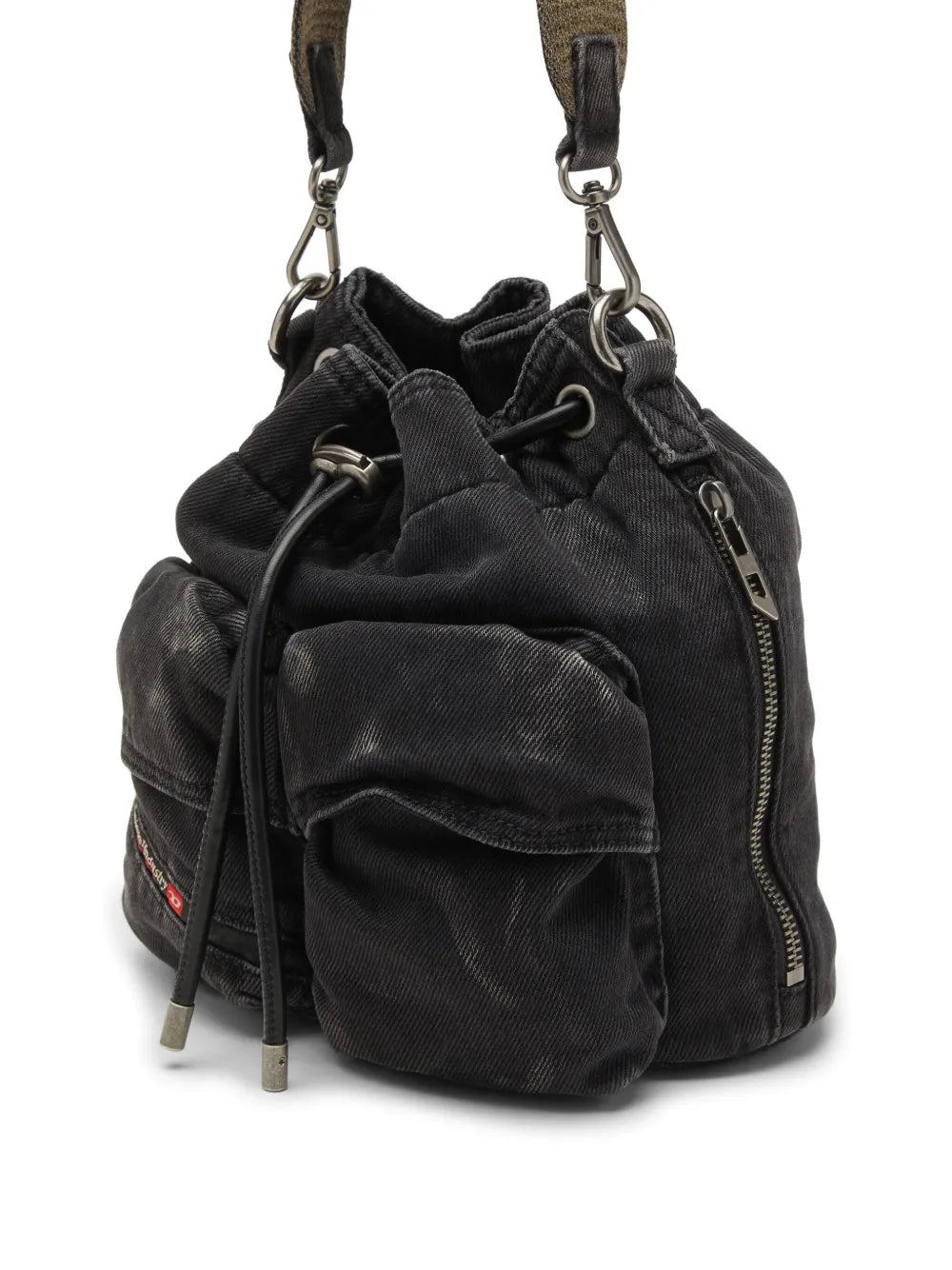 Dieseldrawstring pocket shoulder bag