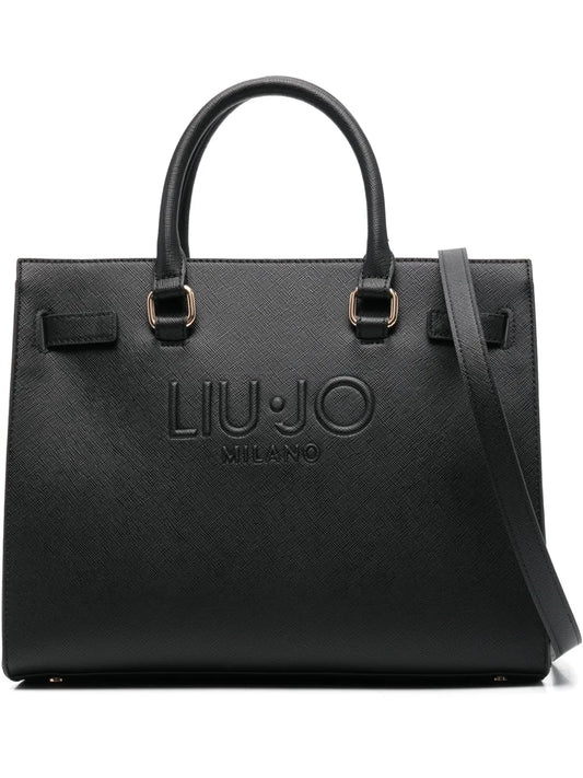 LIU JOlarge logo-embossed tote bag