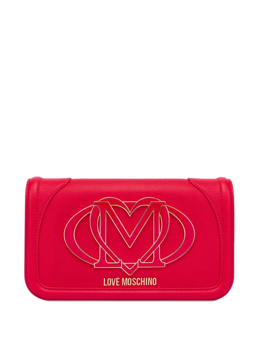 Love Moschinologo-plaque clutch bag
