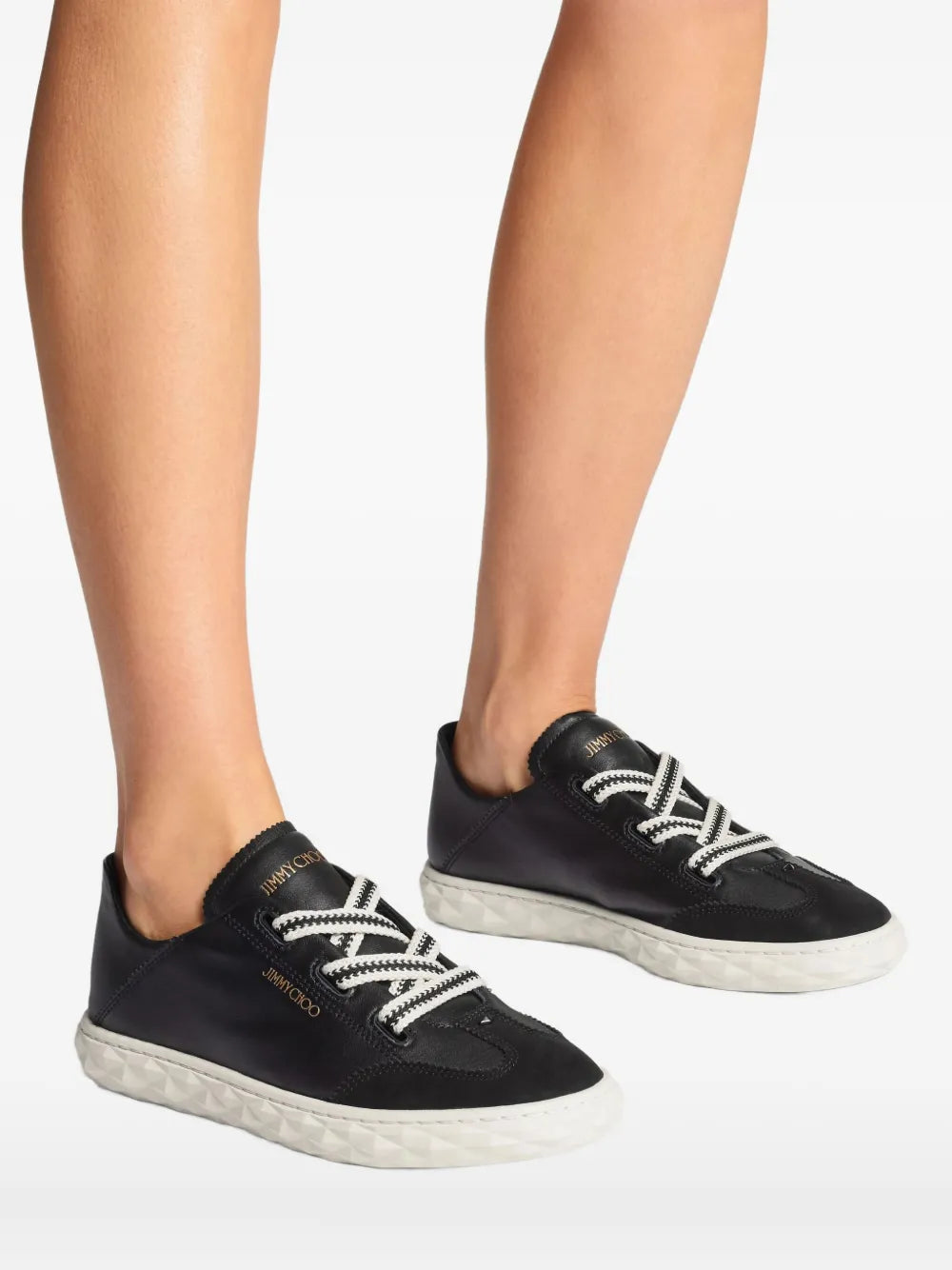 Jimmy Choo Diamond Leather Lace-Up