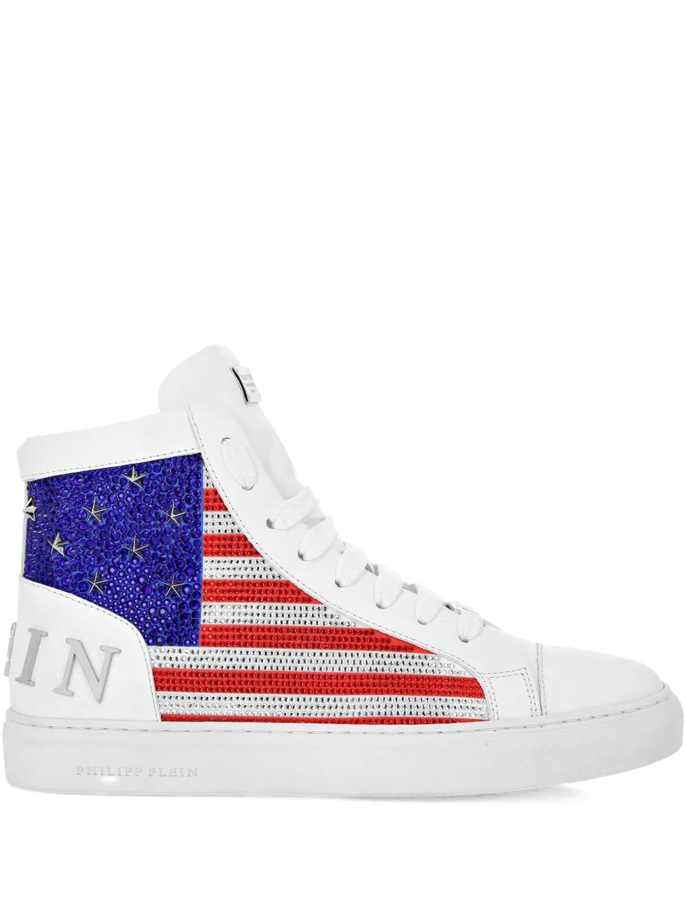 Philipp Plein Rhinestone-Embellished High-Top